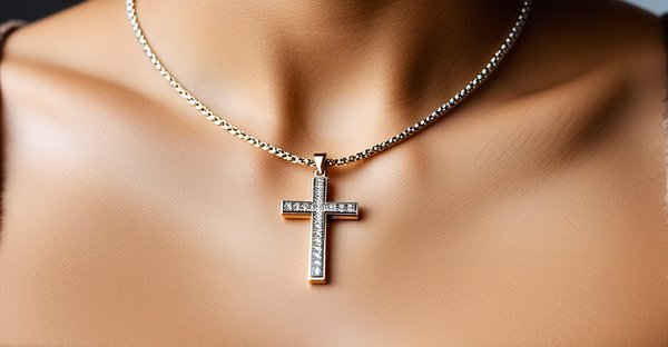 Embrace your style with a colorful cross necklace
